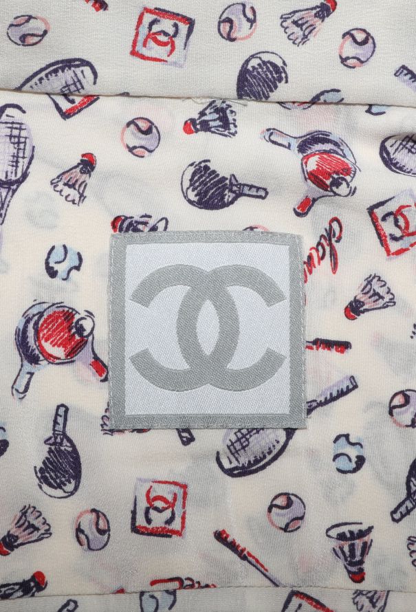 Chanel Badminton Printed Silk Blouse - 5