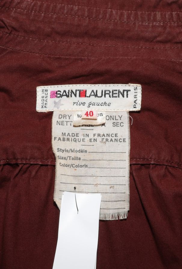 Saint Laurent Belted Saharan Cotton Tunic, 1970s - 6