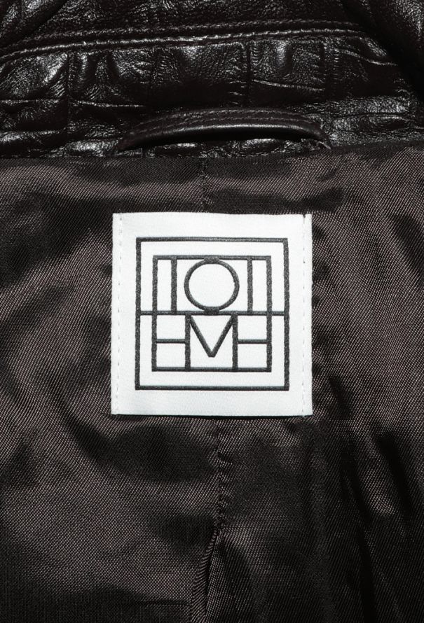 Toteme Croco Embossed Lambskin Coat, 2023 - 6