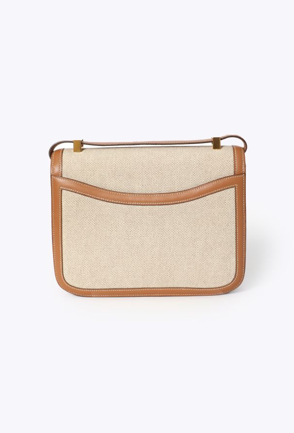 Hermès Vintage Toile & Gold Box Constance 23 - 5