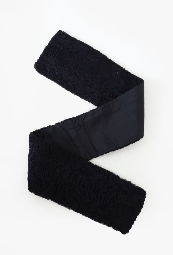 Prada 1999 Astrakhan Fur Scarf - 2