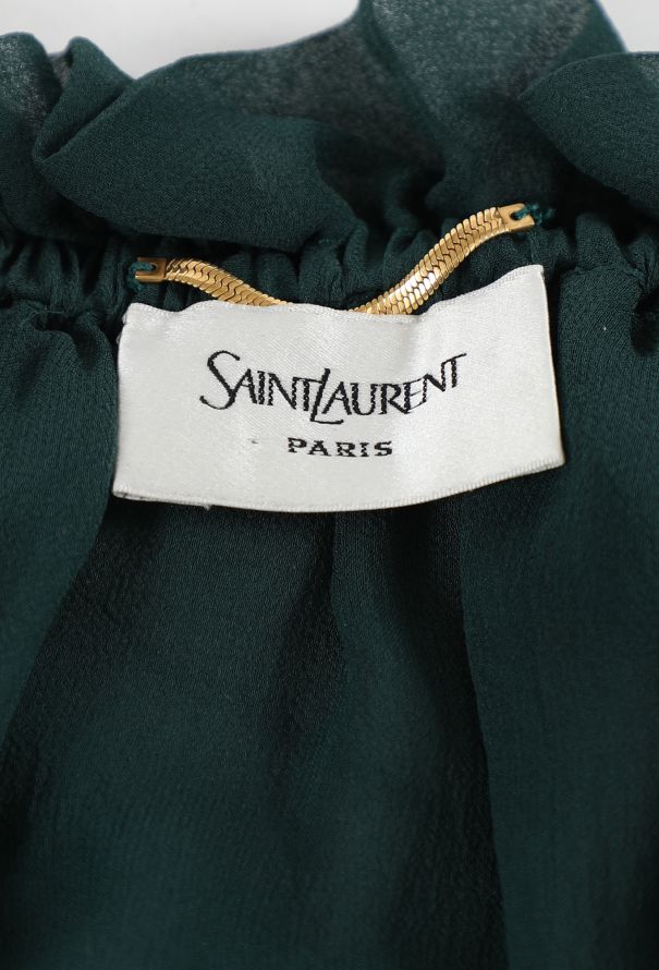Saint Laurent Silk Ruffled Ensemble, Resort 2025 - 9