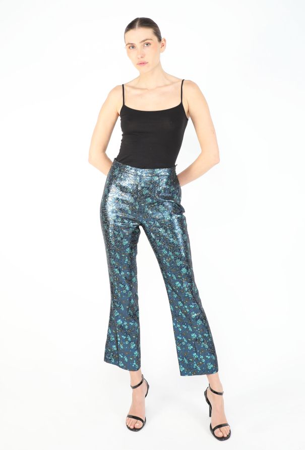 Prada Iridescent Brocade Trousers - 3