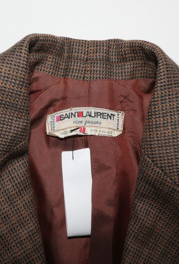 Saint Laurent '70s Tailored Check Blazer - 5