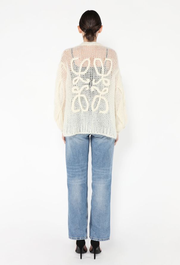 Loewe 2022 Mohair Anagram Cardigan - 5