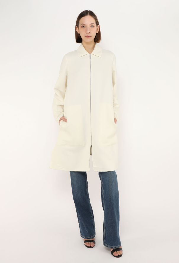 Hermès 2022 Double-Faced Cashmere Coat - 4