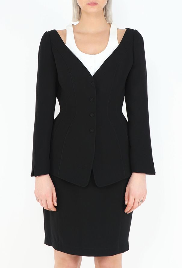 Thierry Mugler S/S 1999 Trompe L'Œil Ensemble - 3