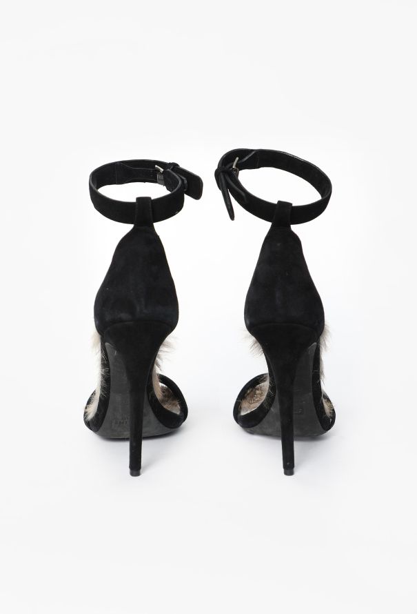 Céline F/W 2010 Rabbit Fur Sandals - 5
