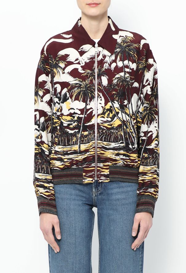 Prada S/S 2014 Palm Tree Print Jacket - 1