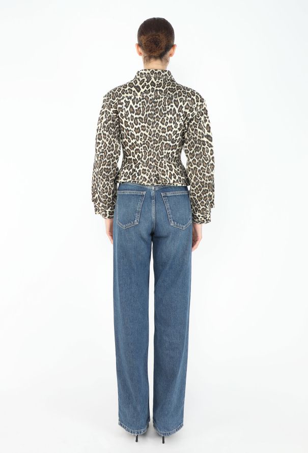 Jean Paul Gaultier Junior 1989 Leopard Denim Jacket - 5