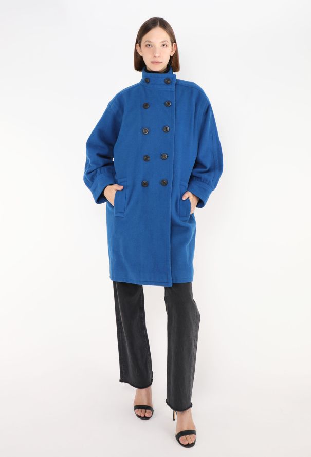 Saint Laurent 1985 Felted Cocoon Coat - 4