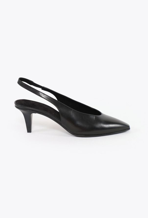 Loro Piana Classic Leather Slingbacks - 1