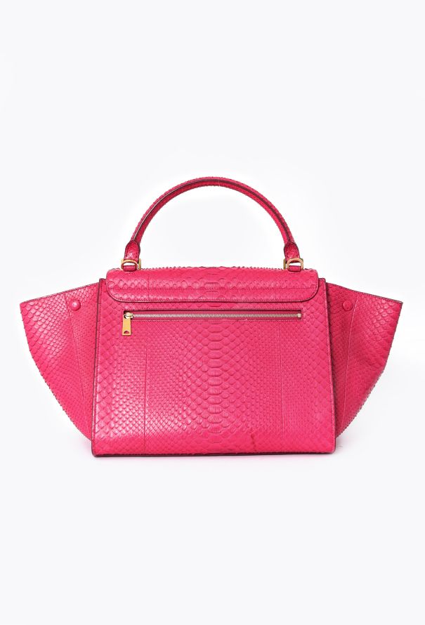 Céline Fuchsia Python Trapeze Bag - 4 Céline Fuchsia Python Trapeze Bag - 4