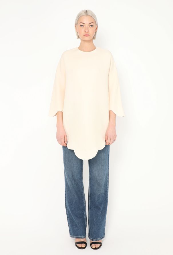 Valentino Resort 2015 Scalloped Silk Tunic - 3 Valentino Resort 2015 Scalloped Silk Tunic - 3