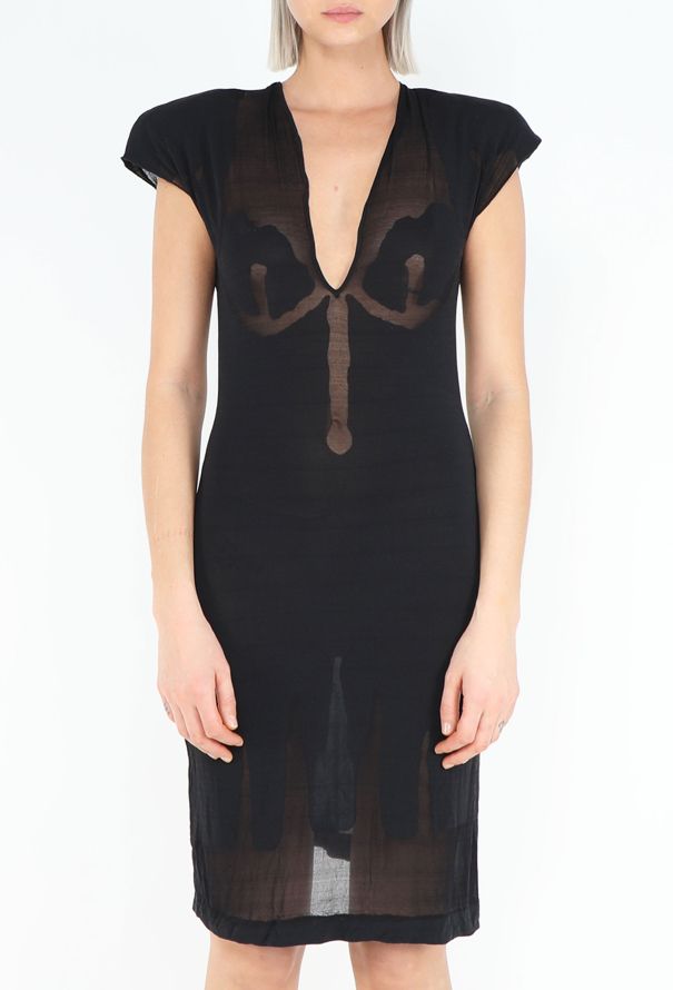 Saint Laurent Rare S/S 2003 Skeletal Mesh Dress - 4