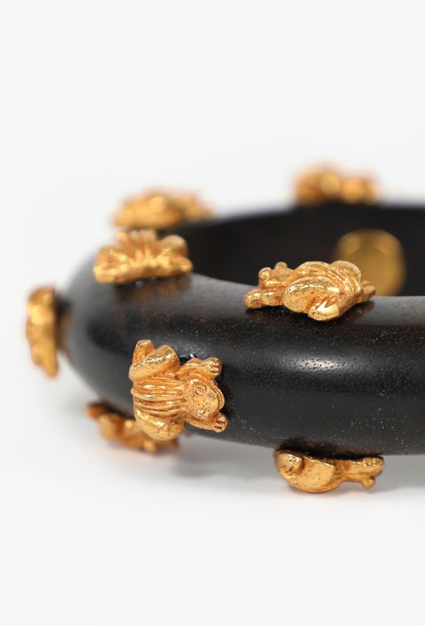 '90s Dominique Aurientis Frog Studded Cuff - 4