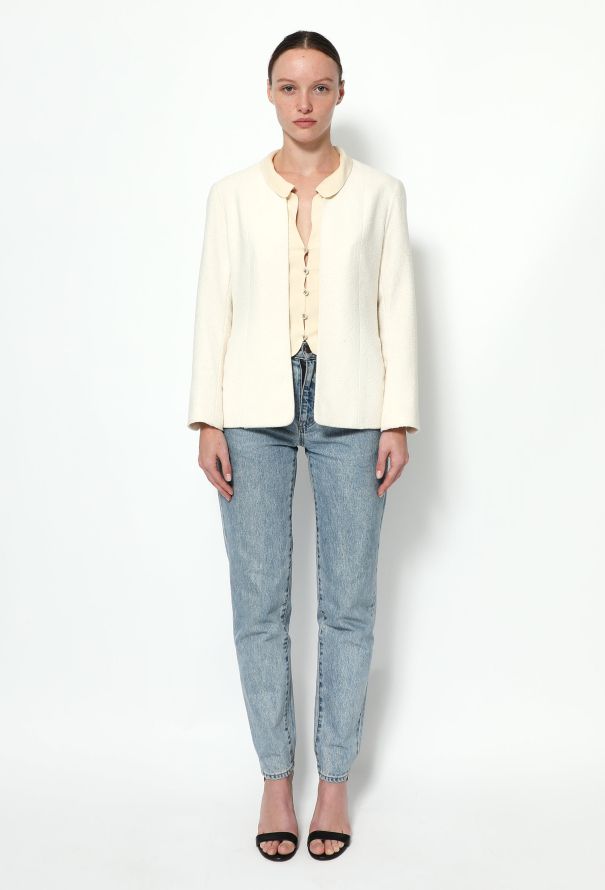 Chanel S/S 1998 Bouclé Silk 'CC' Jacket - 3