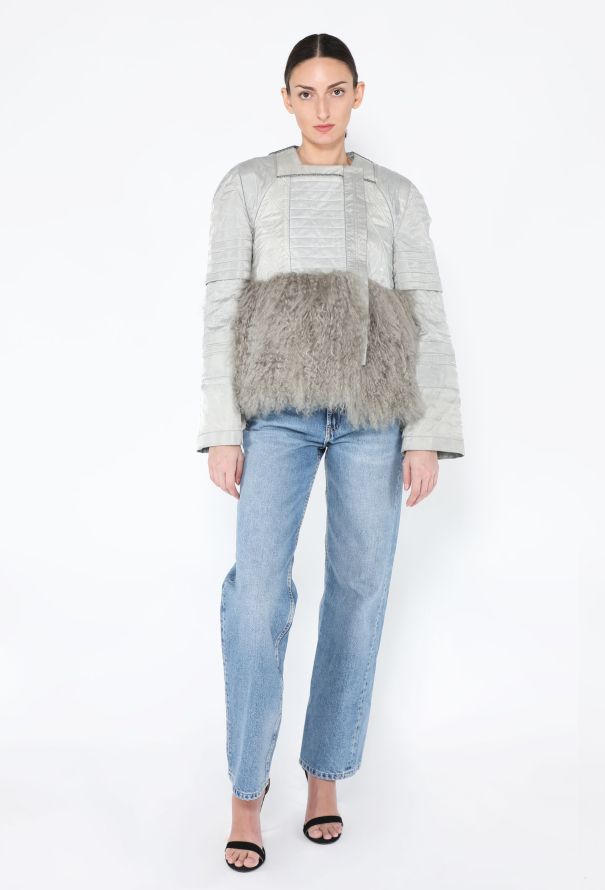 Balenciaga COLLECTOR F/W 2010 Shearling Bomber Jacket - 4