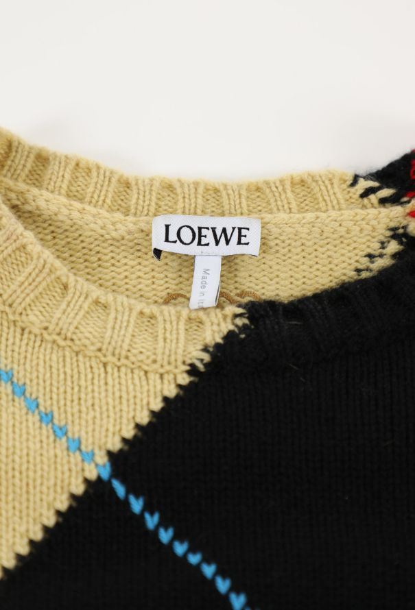 Loewe S/S 2024 Argyle Cashmere Sweater - 6