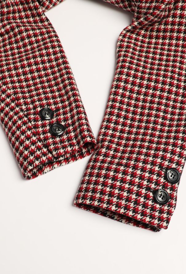 Saint Laurent S/S 1984 Classic Houndstooth Blazer - 7