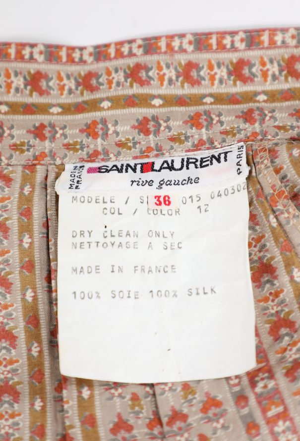 Saint Laurent S/S 1978 Floral Peasant Ensemble - 6