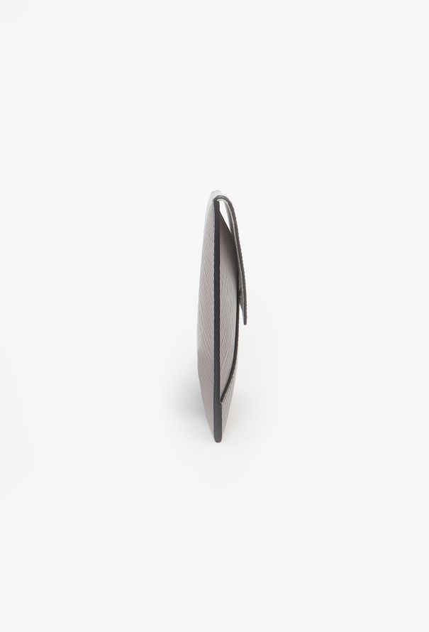 Louis Vuitton Matte Grey Epi Envelope Pouch - 4 Louis Vuitton Matte Grey Epi Envelope Pouch - 4