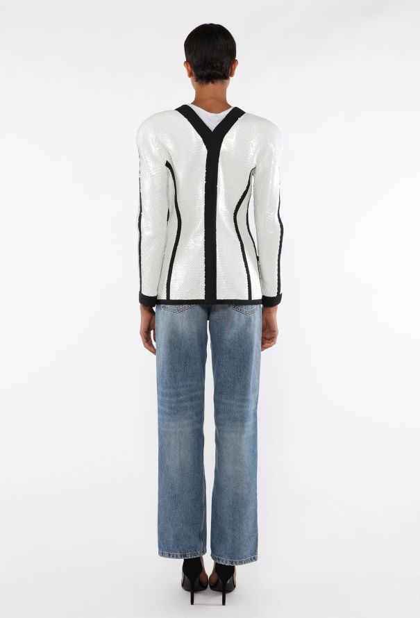 Chanel Sequin Scuba Zip Jacket, S/S 1991 - 7
