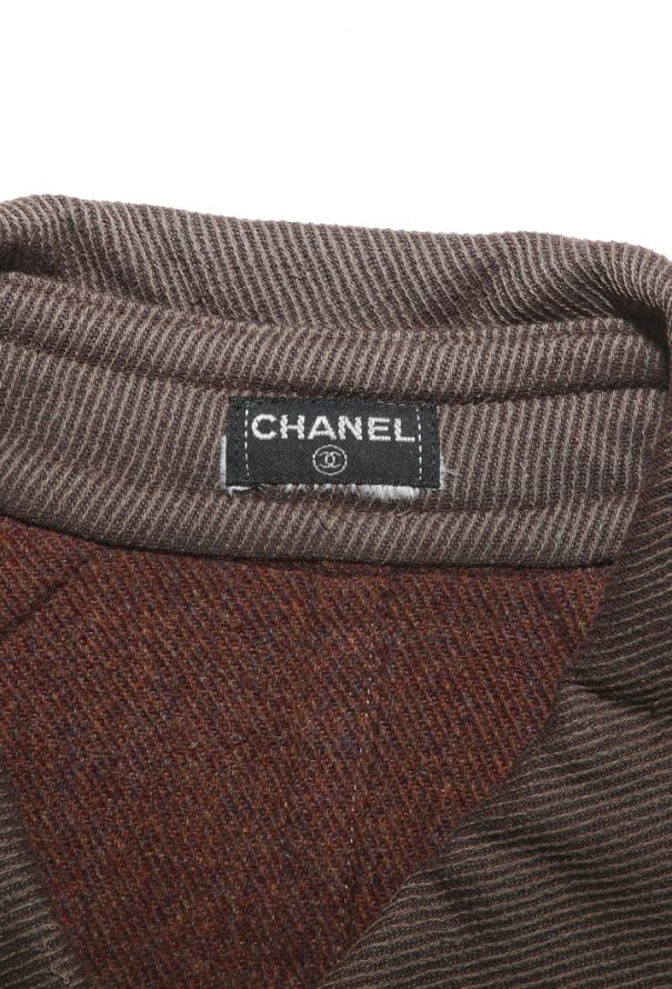 Chanel Vintage Twill 'CC' Car Coat - 6