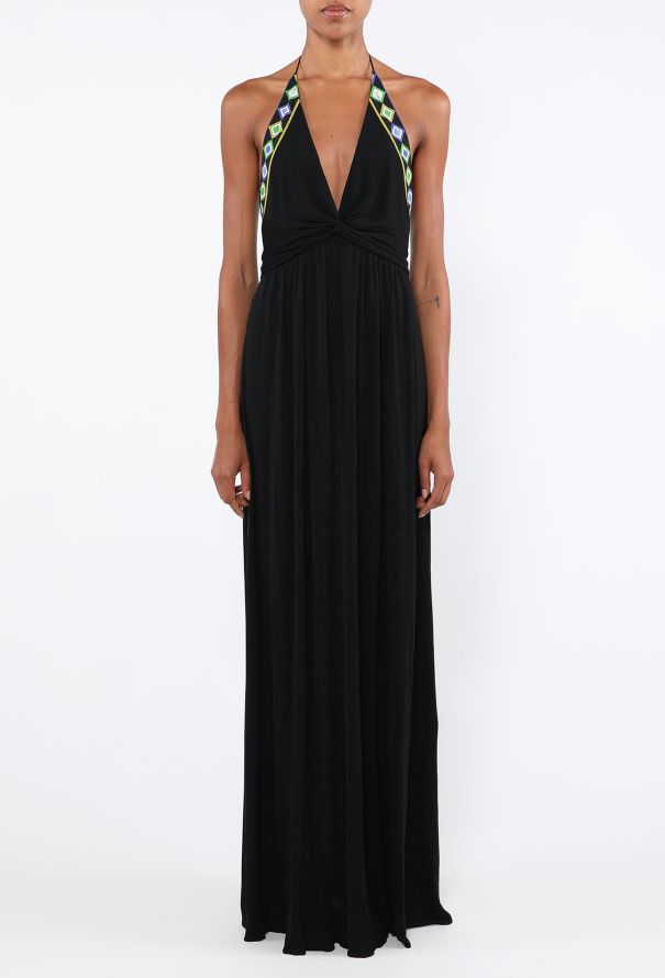 Emilio Pucci Silk Jersey Halter Gown, 2000s - 3