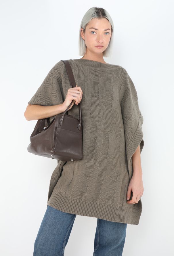 Hermès Chocolat Taurillon Clémence Lindy 30 - 2