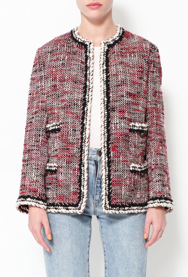 Chanel Tweed Braided Trim Jacket - 1