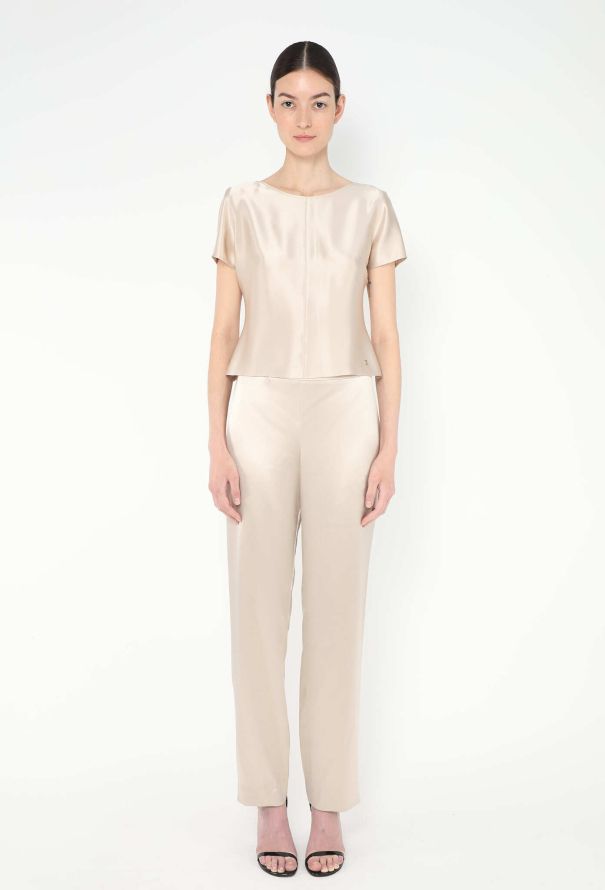 Chanel Charmeuse Cap-Sleeve Ensemble - 2 Chanel Charmeuse Cap-Sleeve Ensemble - 2