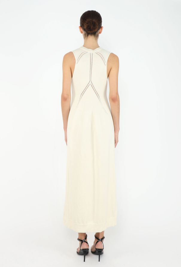 Jil Sander Pre-Fall 2023 Pointelle Knit Dress - 5