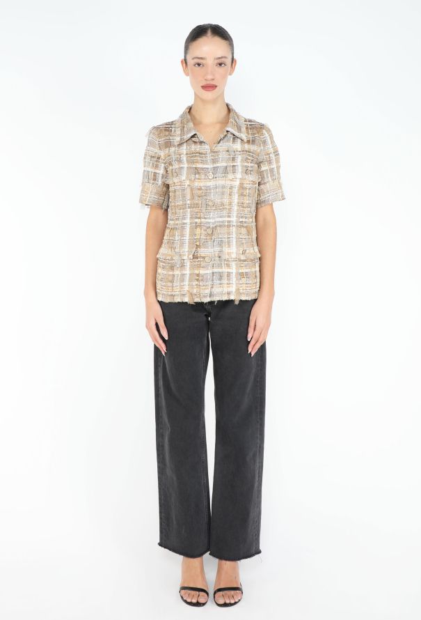 Chanel Spring 2006 Lamé Lesage Top - 2