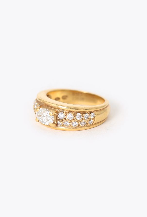 Boucheron Vintage 18K Yellow Gold & Diamond Axelle Ring - 3