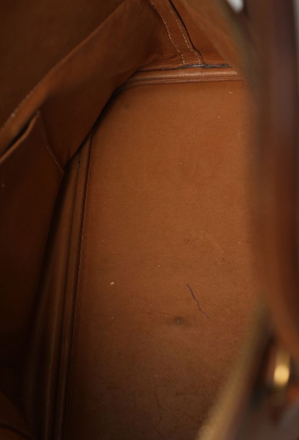 Hermès Vintage Gold Courchevel Bolide 35 - 13