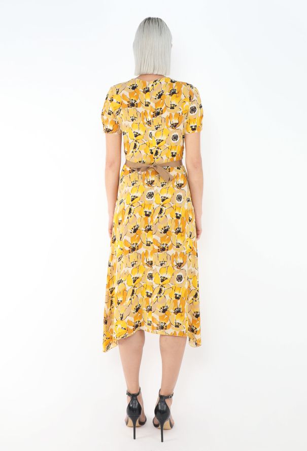 Prada Campaign F/W 2000 Poppy Chiffon Dress - 7