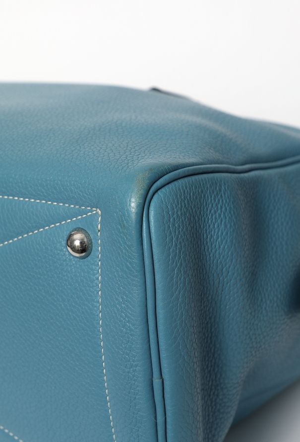 Hermès Blue Jean Taurillon Clémence Victoria 35 - 8