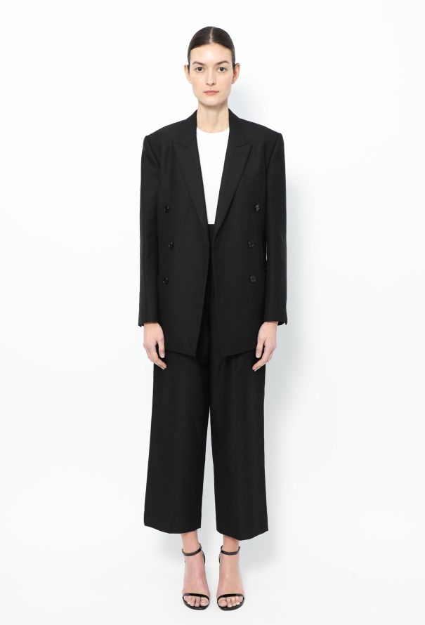 Céline 2019 Double-Breasted Twill Suit - 1
