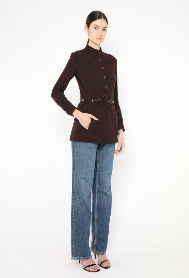 Saint Laurent ICONIC Haute Couture Fall 1968 Eyelet Tunic - 5 Saint Laurent ICONIC Haute Couture Fall 1968 Eyelet Tunic - 5