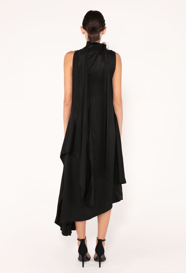 Loewe 2023 Silk Ruffle Midi Dress - 4