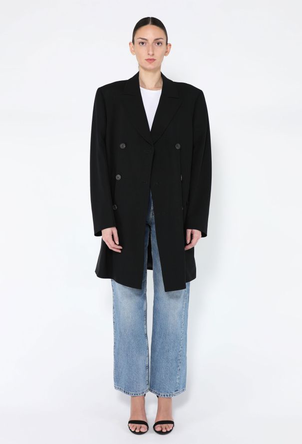 Gucci '90s Tailored Wool Peacoat - 5