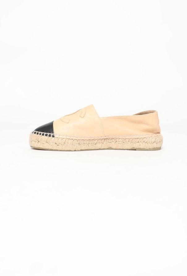Chanel Bicolor 'CC' Leather Espadrilles - 5 Chanel Bicolor 'CC' Leather Espadrilles - 5