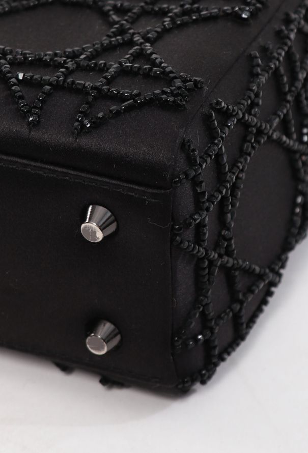 Dior '90s Mini Lady Dior  Satin Cannage Bag - 8