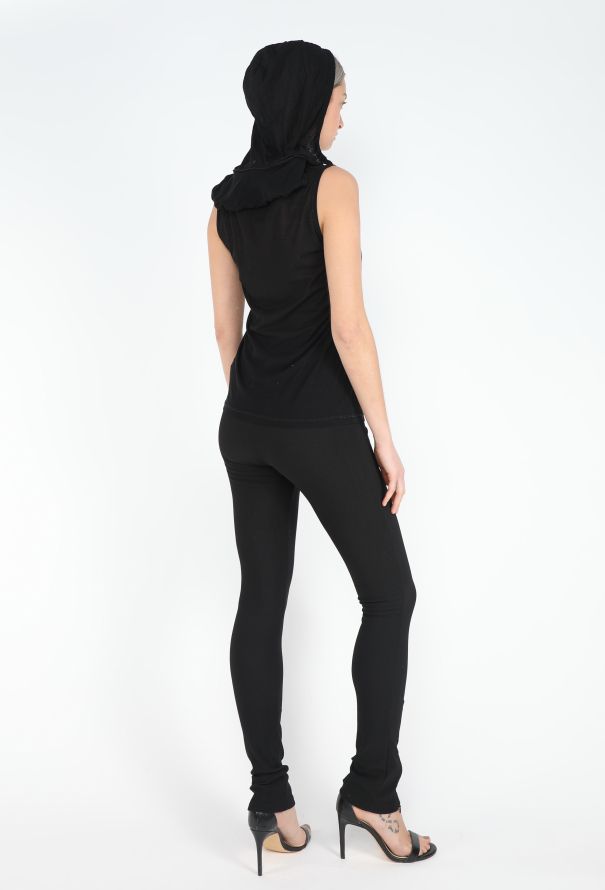 Helmut Lang F/W 1999 Hybrid Hooded Tank - 5