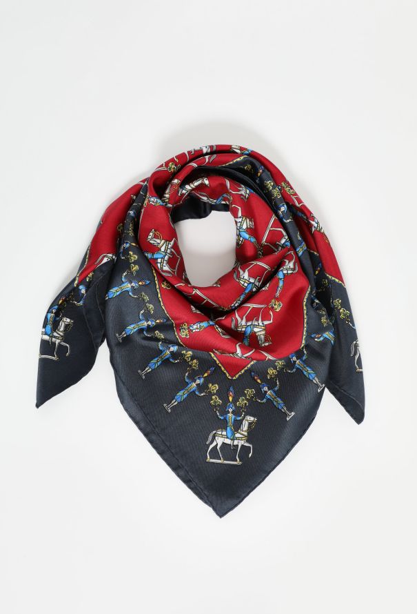 Hermès 'Les Artificiers' 90cm Silk Carré - 1