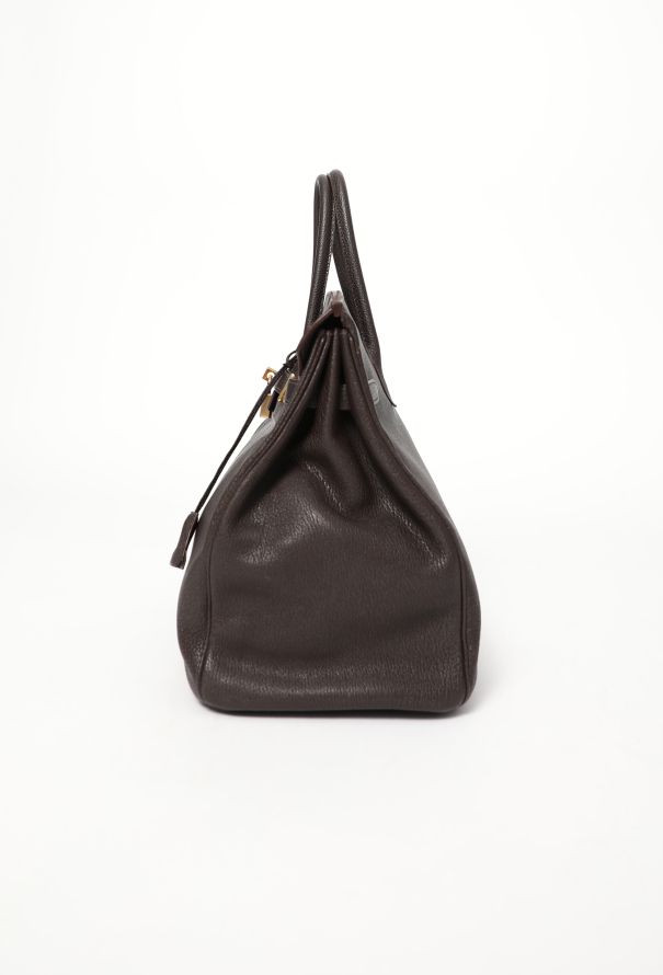 Hermès Ebène Mysore HAC Birkin 35 - 7 Hermès Ebène Mysore HAC Birkin 35 - 7