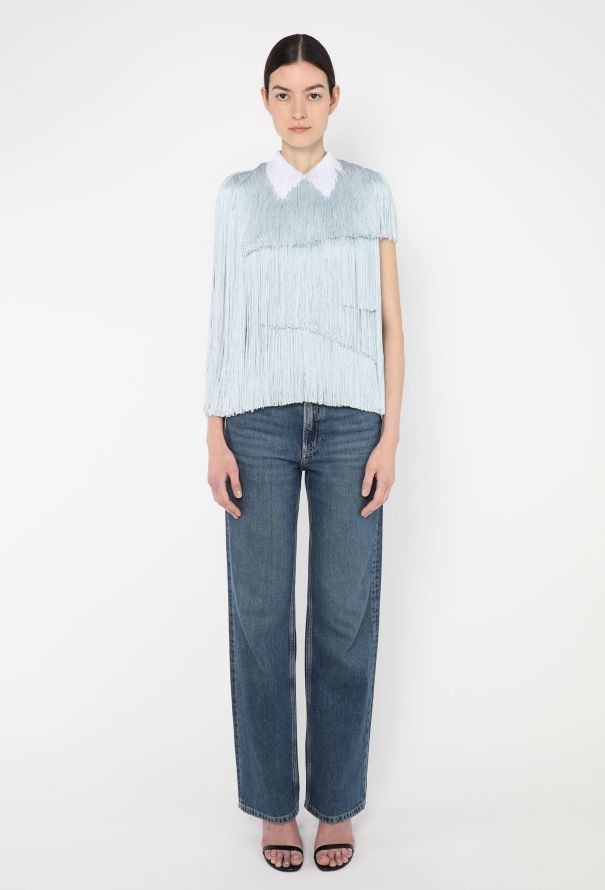 S/S 2024 Trompe l'Œil Fringe Top - Prada | Authentic S/S 2024 Trompe l'Œil Fringe Top - Prada | Authentic