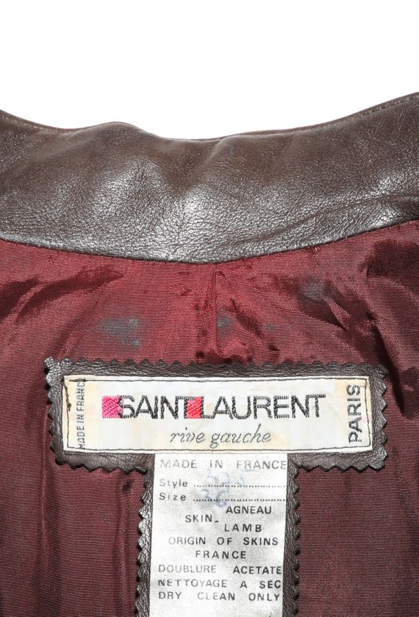 Saint Laurent COLLECTOR 1989 Studded Lambskin Bomber Jacket - 8
