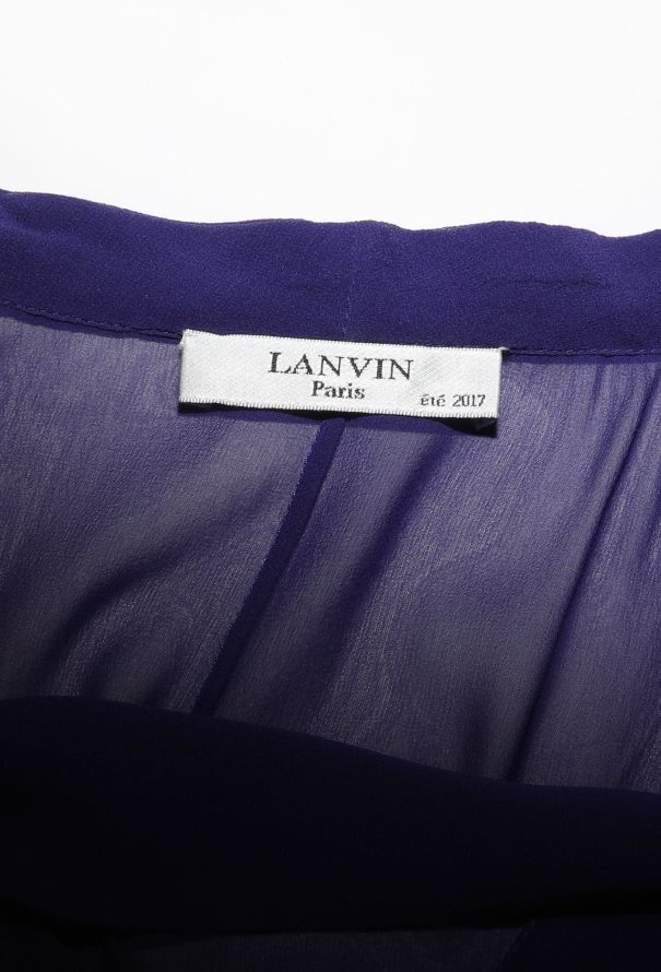 Lanvin S/S 2017 Chiffon Overlay Gown - 7